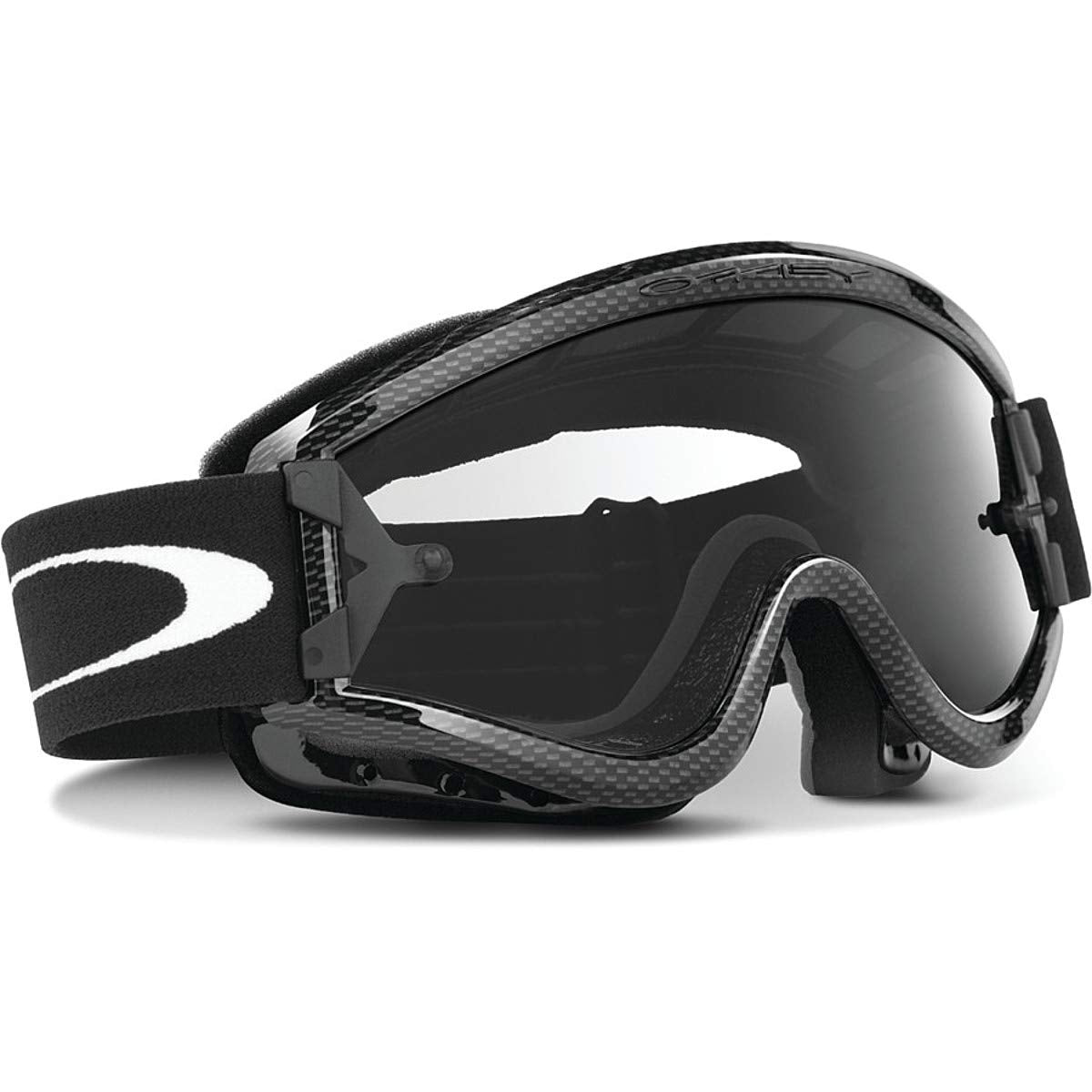 Oakley L-Frame Graphic Frame Mx Goggles,Carbon Fiber Frame/Clear Lens,One Size