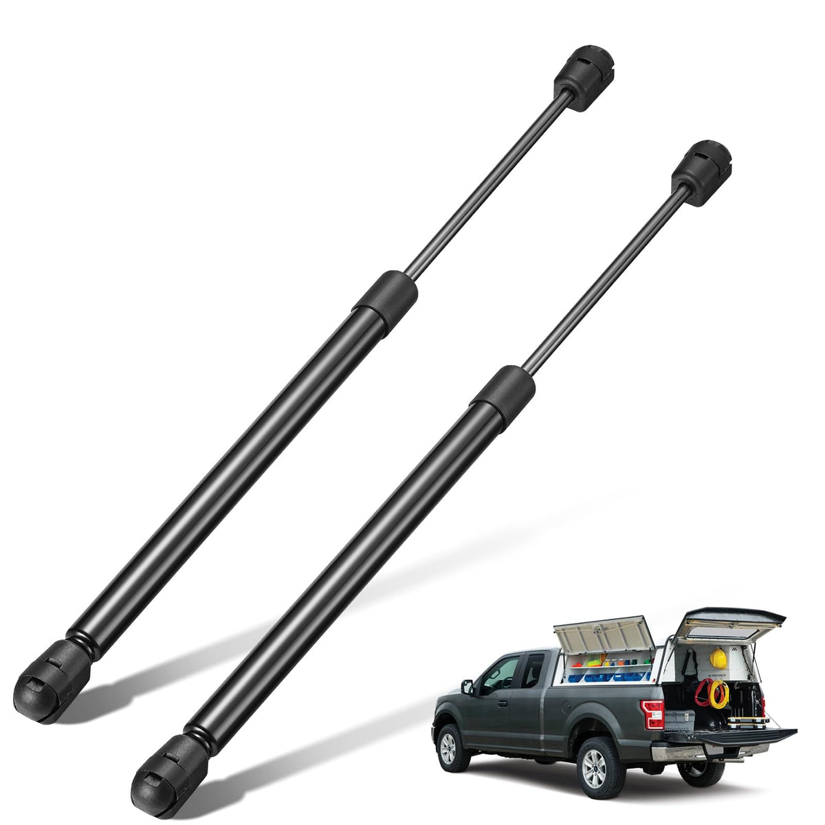 Bdfhyk C16-22127 15 Inch 50Lbs/(222N Gas Struts Shocks Lift Support For Are Leer Camper Shell Topper Rear Window, Truck Bed Cove