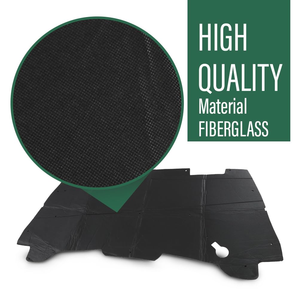 LQI Hood Insulation Pad with Clips Compatible with Dodge Ram 1500 1994-2001, Not Fit Durango Or Dakota, Not Fit for Diesel