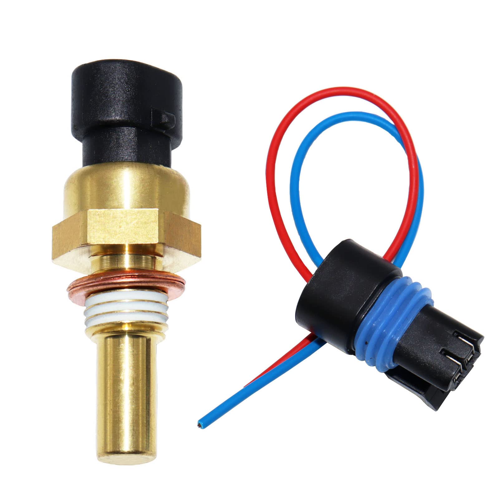 Oskyuo 213-4514 213-4333 19236568 Engine Coolant Temperature Sensor With Pigtail Connector For Buick Lacrosse Chevy Impala Expre
