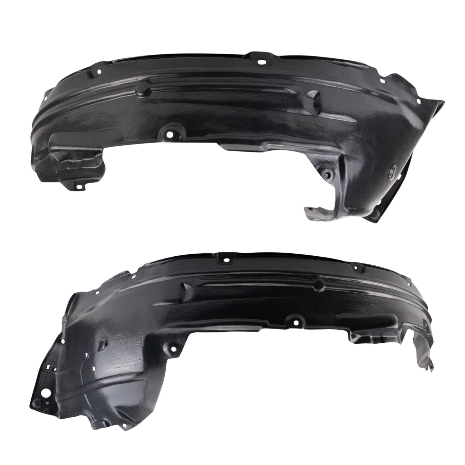 Trq Front Inner Fender Liner Set Compatible With 2012-2014 Honda Cr-V Ho1248147 Ho1249147