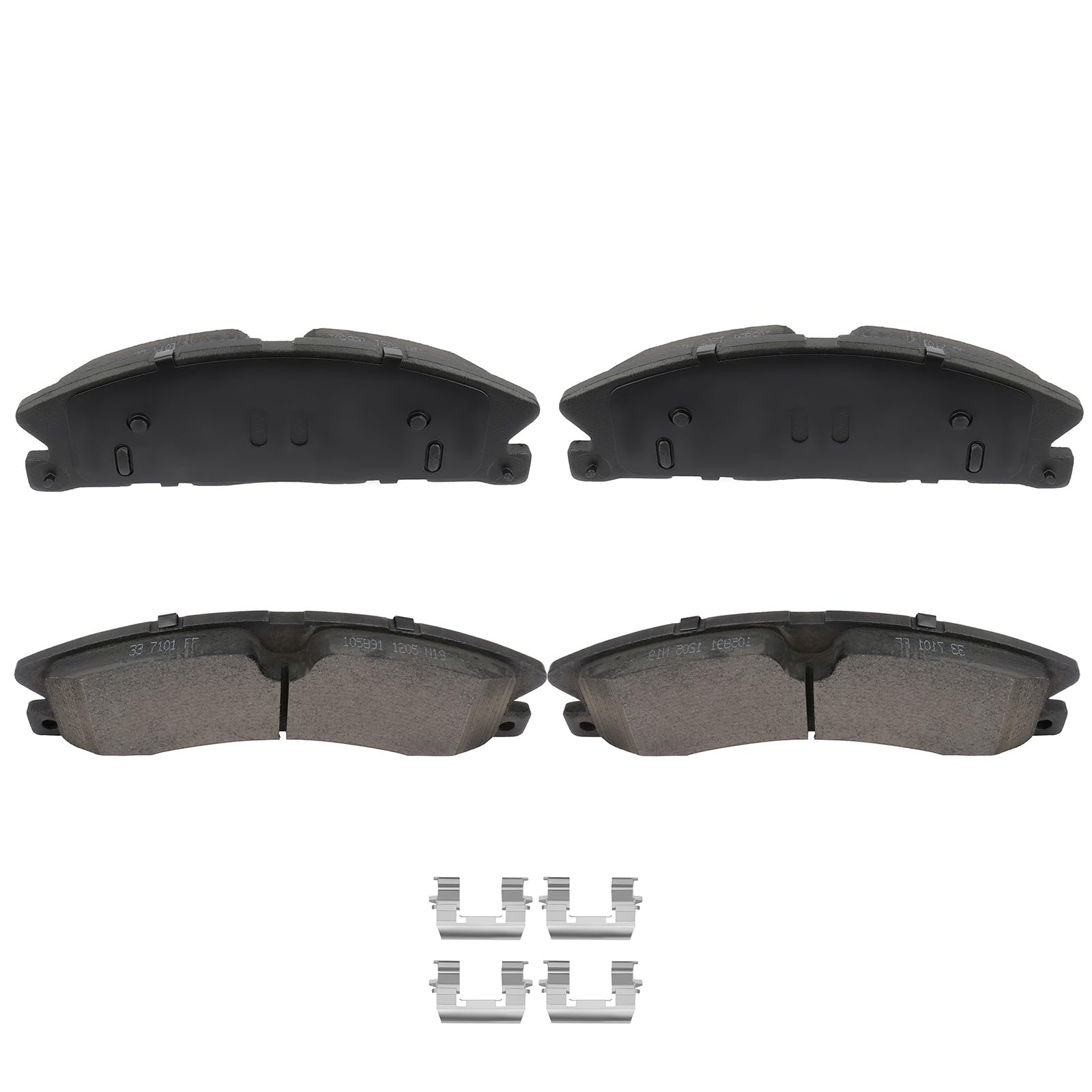Automuto D1611 Ceramic Brake Pads Kits, Front Brake Pads Set Fit For Ford Explorer,Flex,Police Interceptor Sedan,Police Intercep