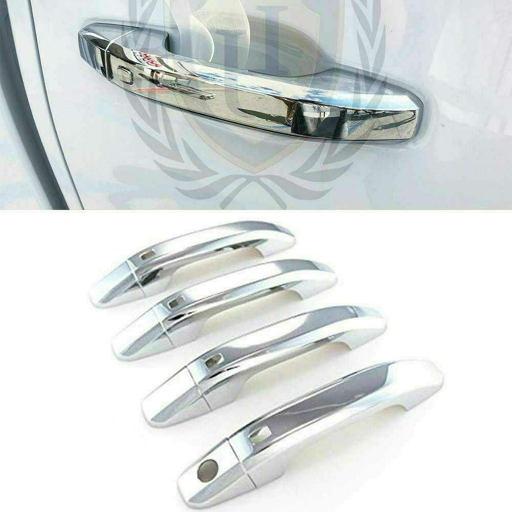 Alittlepanda Alp Triple Chrome Plated Door Handle+Tailgate Cover Overlay Compatible With 2019-2021 Silverado 1500