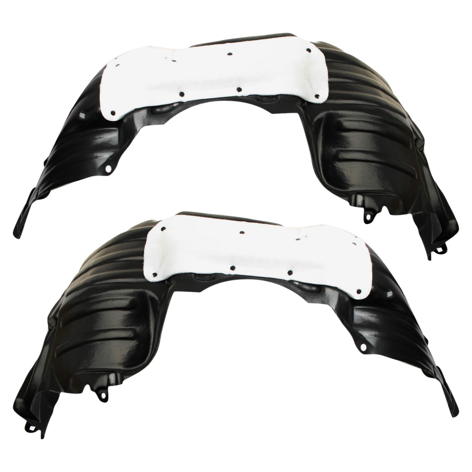 Trq Front Inner Fender Liner Set Compatible With 2011-2014 Toyota Sienna To1248163 To1249163 To1249203