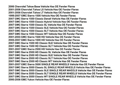 Husky Liners - Rear Mud Guards | 1999 - 2007 Chevrolet Silverado/Gmc Sierra 1500, 2500/3500 W/ Oem Fender Flares, Rear Set - Bla