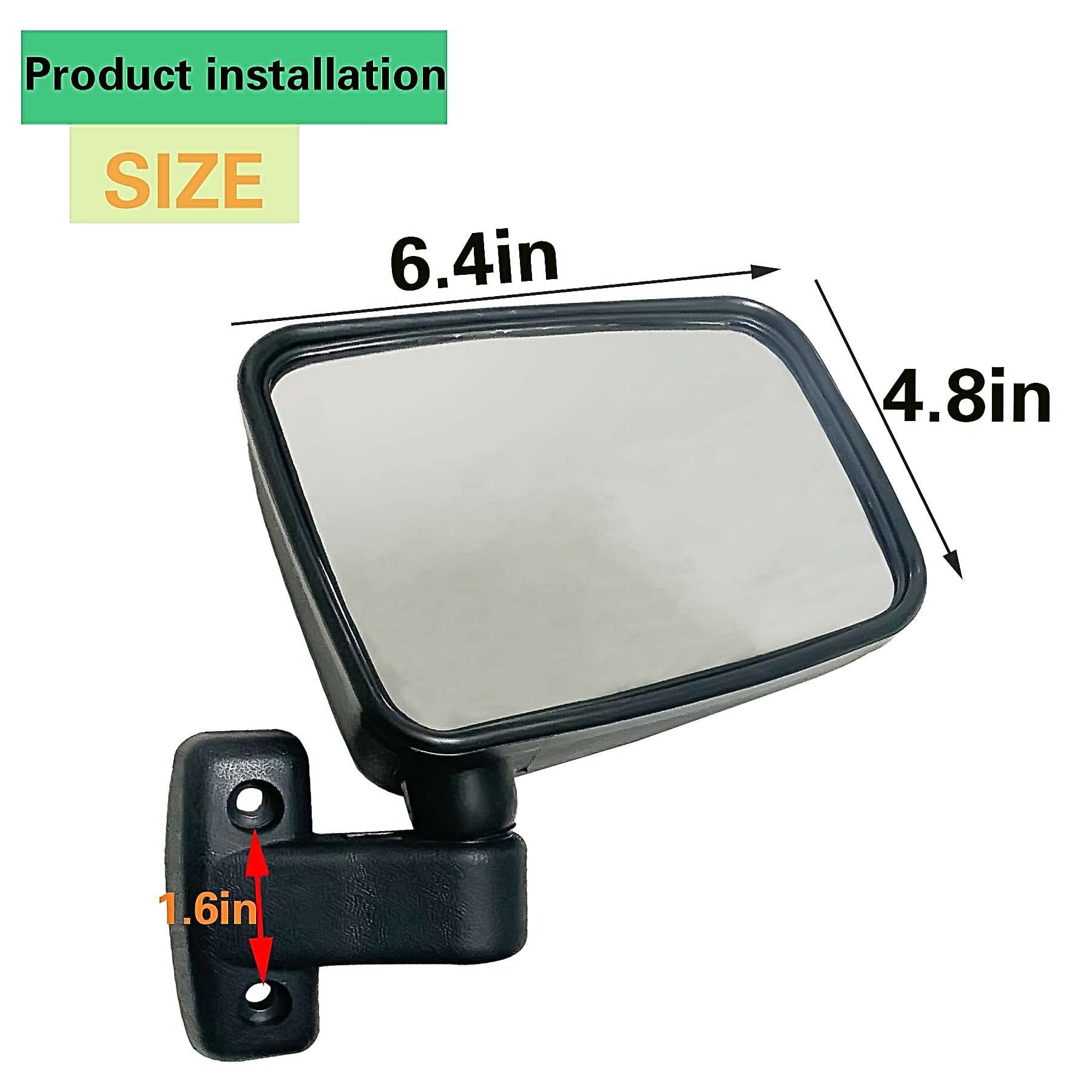 Suone Rear View Mirror Left And Right Fit For Oem Fit For Hisun Utv 700 500 400 800 Massimo Msu 500 700 Supermach Coleman