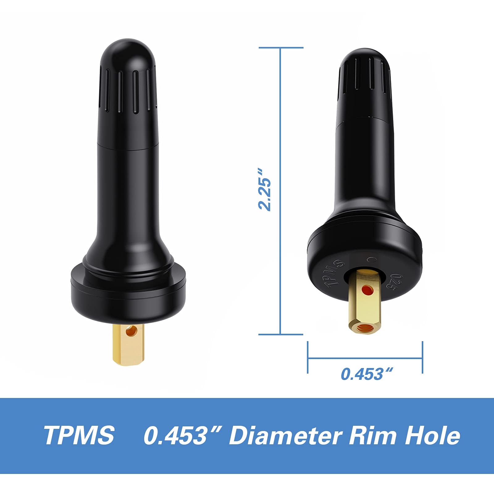 Ckauto Tpms 20008 Rubber Snap-In Tire Valve Stem (50 Pcs/Bag)