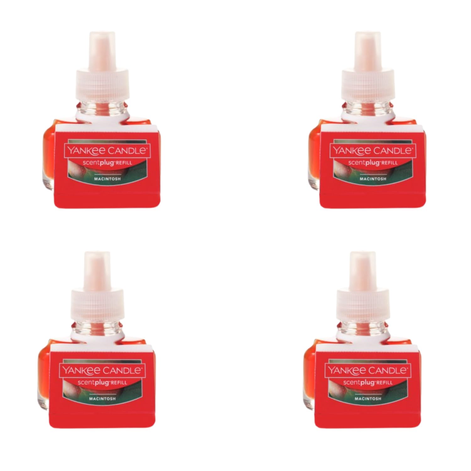 Yankee Candle Scent Plug Refill, Macintosh (Pack Of 4)