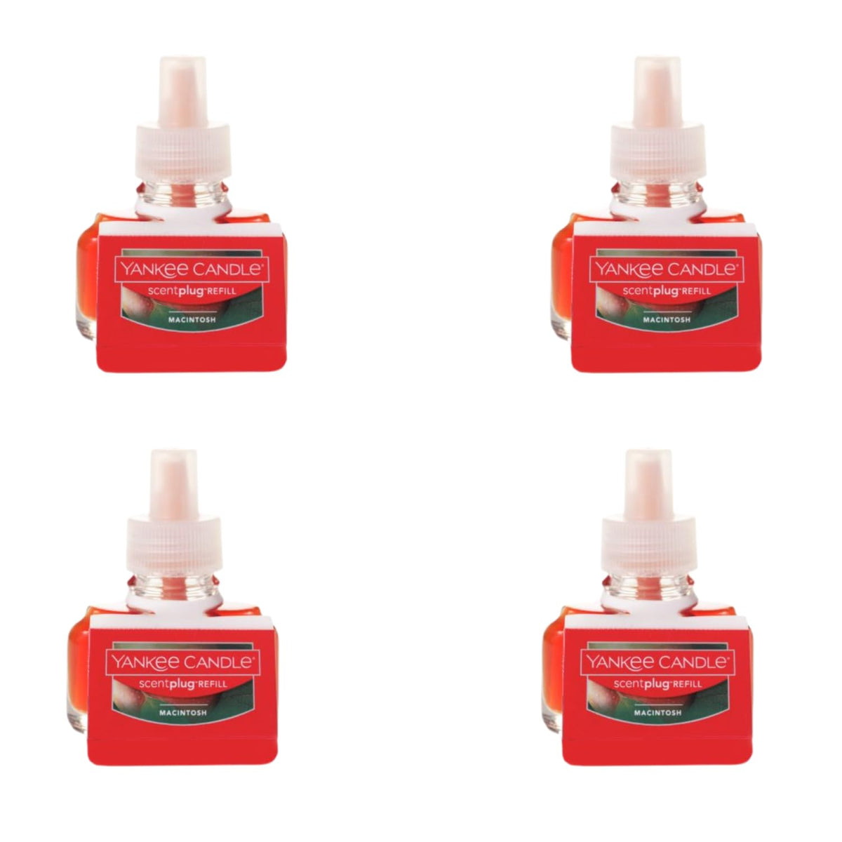 Yankee Candle Scent Plug Refill, Macintosh (Pack Of 4)