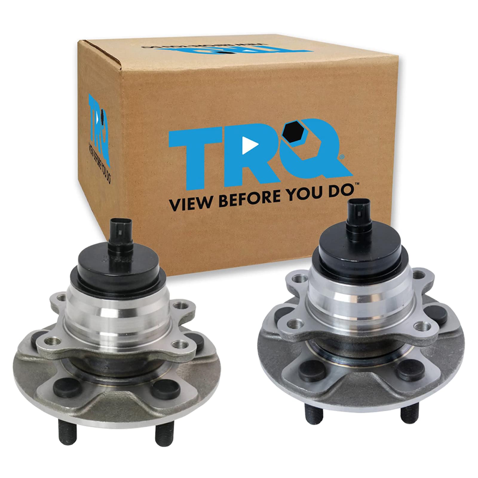 Trq Front Wheel Hub Bearings Assembly Set Compatible With 2007-2017 Lexus Ls460