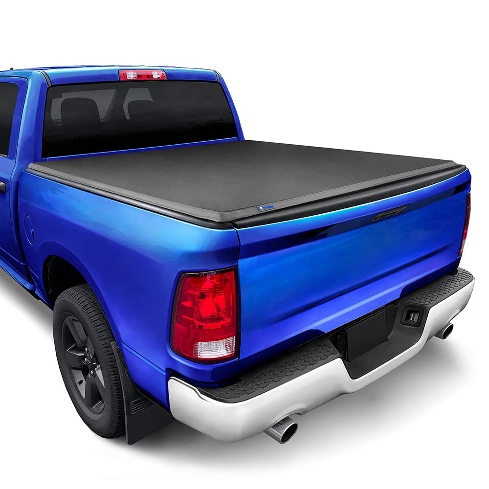 Tyger Auto T3 Soft Tri-Fold Truck Bed Tonneau Cover Compatible with 2009-2018 Dodge Ram 1500 | 2019-2022 Classic Only | Fleetsid