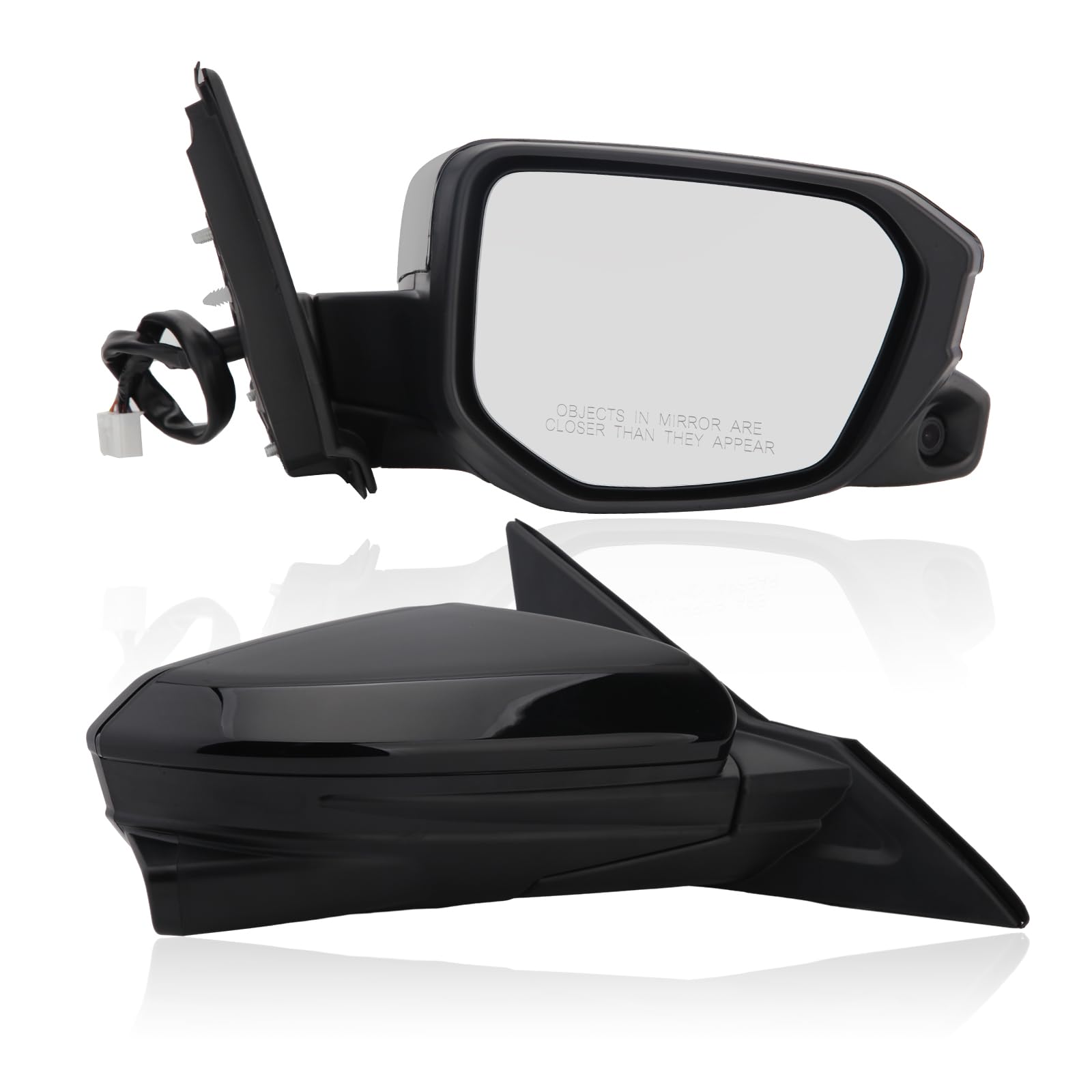 Passenger Side View Mirror Compatible With 2016-2021 Honda Civic Power Heated With Camera