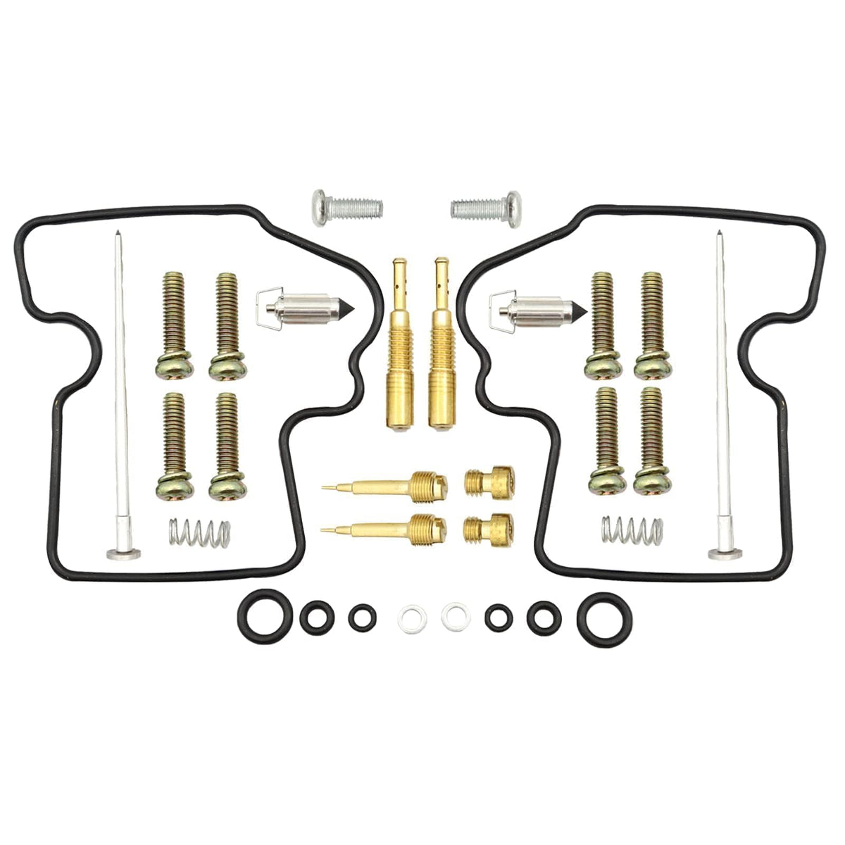 XQSMWF 2 Pack Motorcycle Carb Rebuild Kit Carburetor Repair Kit Compatible with Kawasaki Brute Force 750 KVF750A KVF750B KVF750C