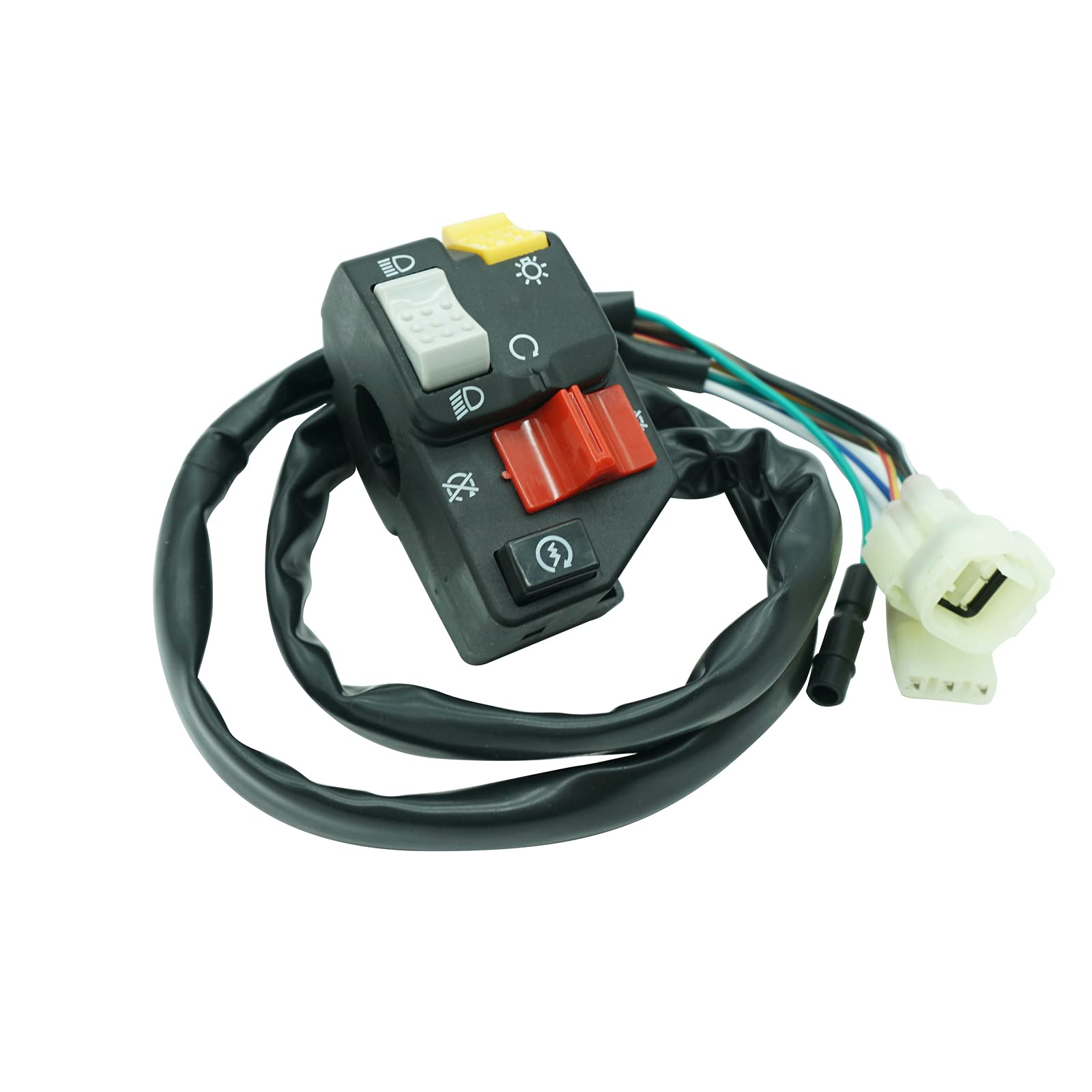 M Mati Left Handlebar Start Kill Stop Headlight Switch For Honda Trx250 Trx250Ex Sportrax 250 Ex 2006-2007 35200-Hn6-A31