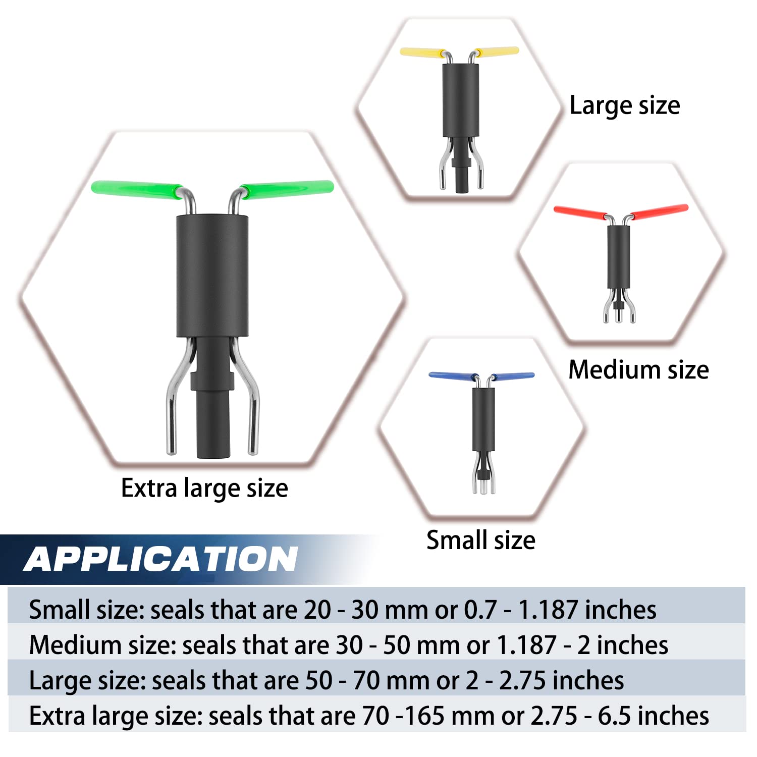 Seal Twistors Install Tools Hydraulic Cylinder Piston Rod Seal U-Cup Twistor Installation Tool Set Work On 0.7 Inch -6.5 Inch Se