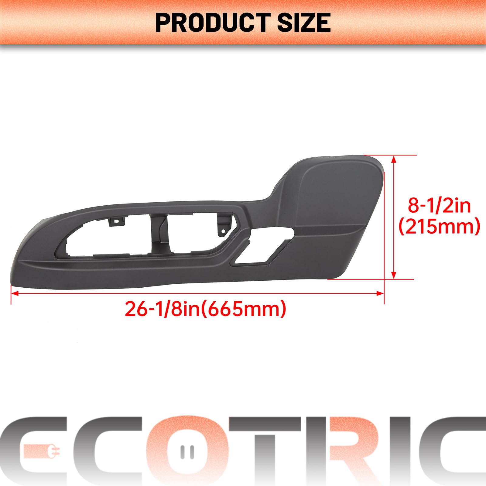 Ecotric Driver Seat Trim Panel Compatible With 2009-2017 Buick Enclave/Chevrolet Traverse/Gmc Acadia Driver Seat Track Cover Replace For 25941769