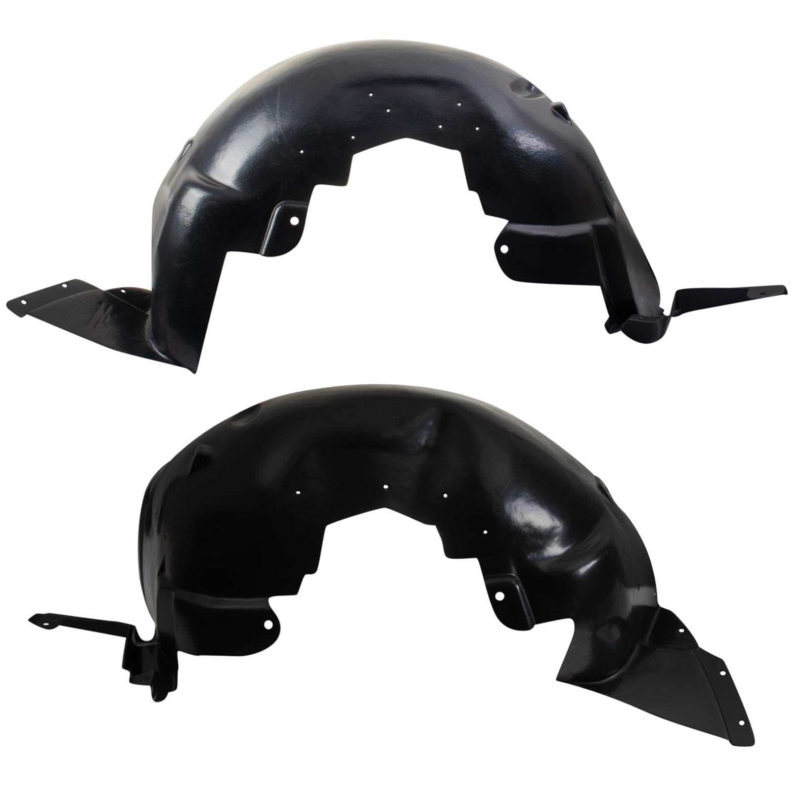 Trq Front Inner Fender Liner Set Compatible With 2007-2010 Saturn Sky Gm1248220 Gm1248221 Gm1249220 Gm1249221