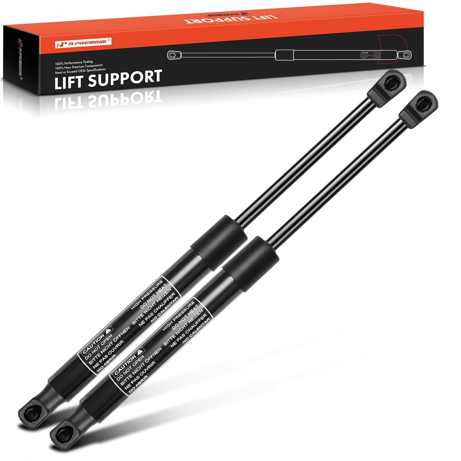 A-Premium Front Hood Lift Supports Gas Spring Shock Struts Compatible With Hyundai Sonata 2015-2017 (Excluding Hybrid) 2-Pc Set