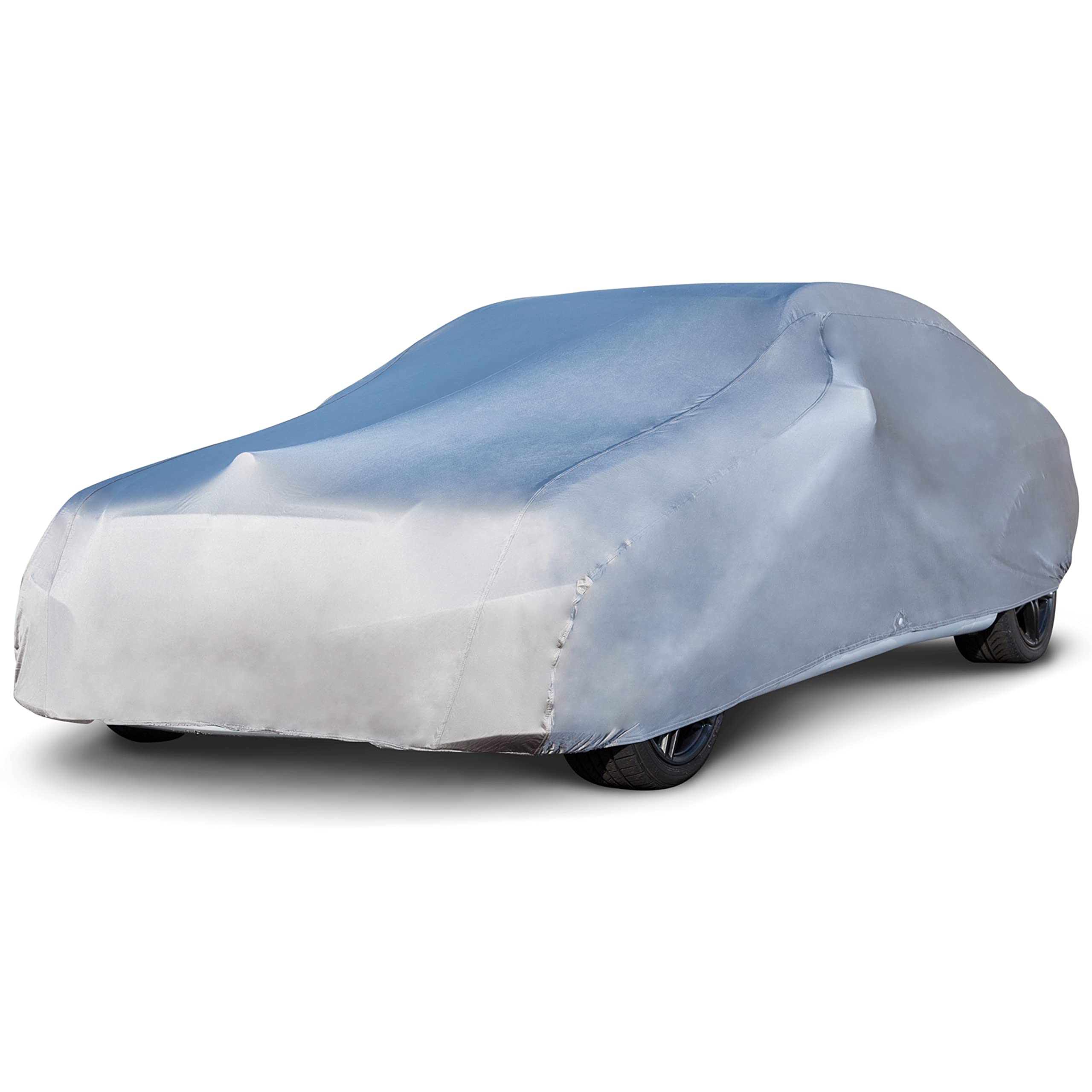 Budge Indoor Stretch Car Cover, Luxury Indoor Protection, Soft Inner Lining, Breathable, Dustproof, Car Cover Fits Cars Up To 15