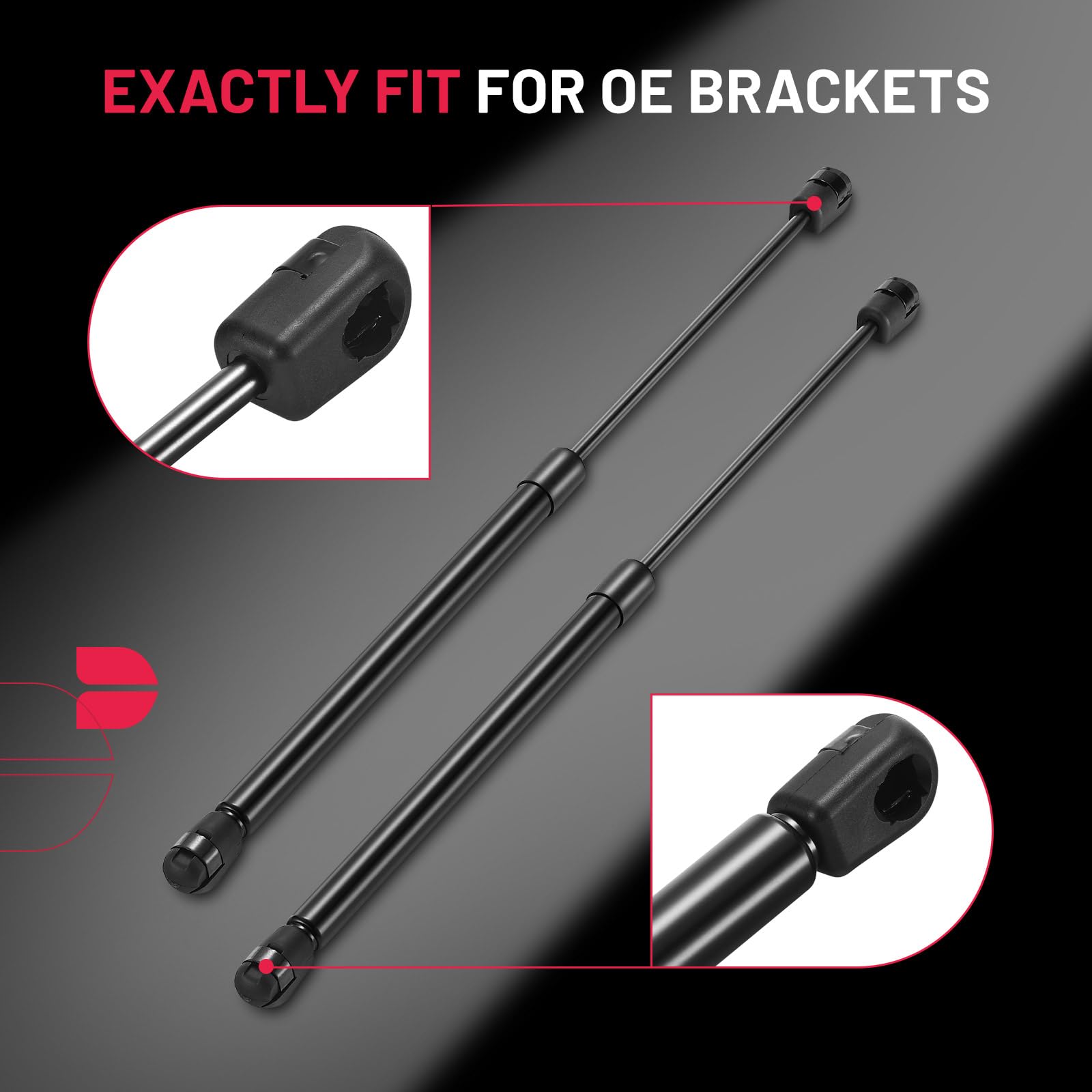 Bdfhyk C16-04445 17Inch 55Lbs (245N) Gas Strut For Are Atc Leer Camper Shell Awning Snugtop Topper Canopy Truck Cap Pickup Windo