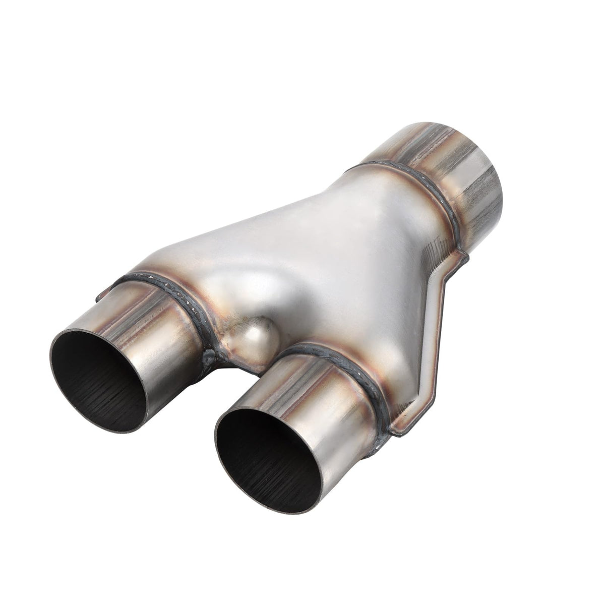 A-Karck Exhaust Y Pipe 3'' Inlet, Stainless Steel 2.25'' Outlet 10'' Long Y Pipe Withstands High Temperatures