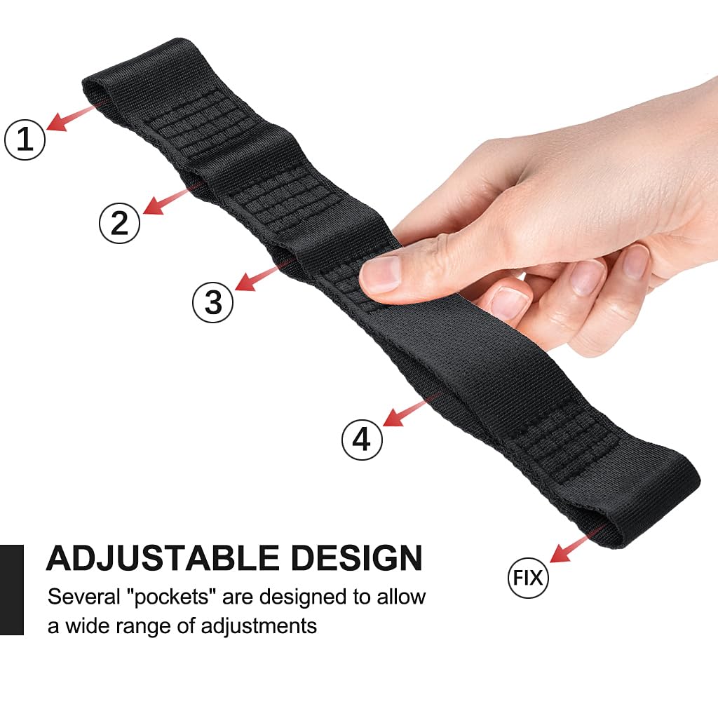 Pyghap Jeep Door Limiting Straps,2Pcs Heavy Duty Adjustable Door Check Strap Compatible With 1987-2024 Jeep Wrangler Door Straps Jk Jl Tj Yj Cj Jku Load 1000 Lb