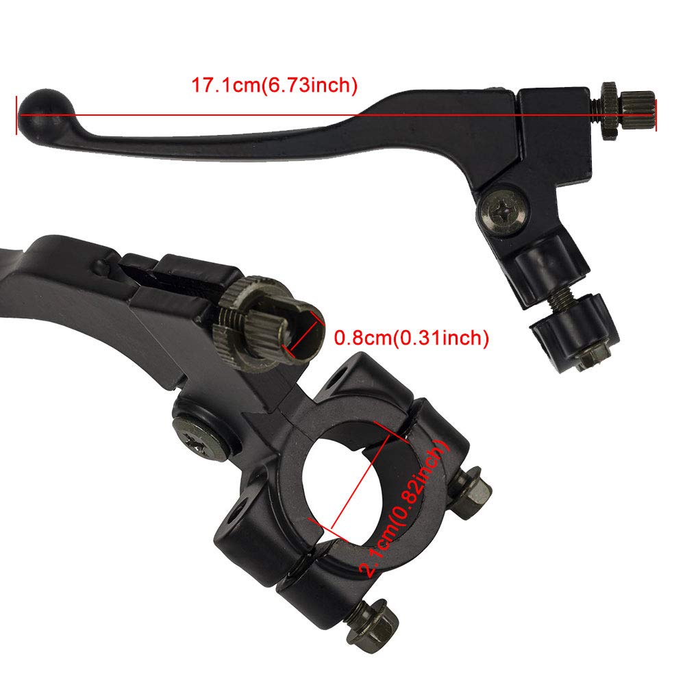 Hifrom New 125Cc 110Cc Pit Dirt Bike Front Manual Clutch Lever + Clamp Bracket Pitbike