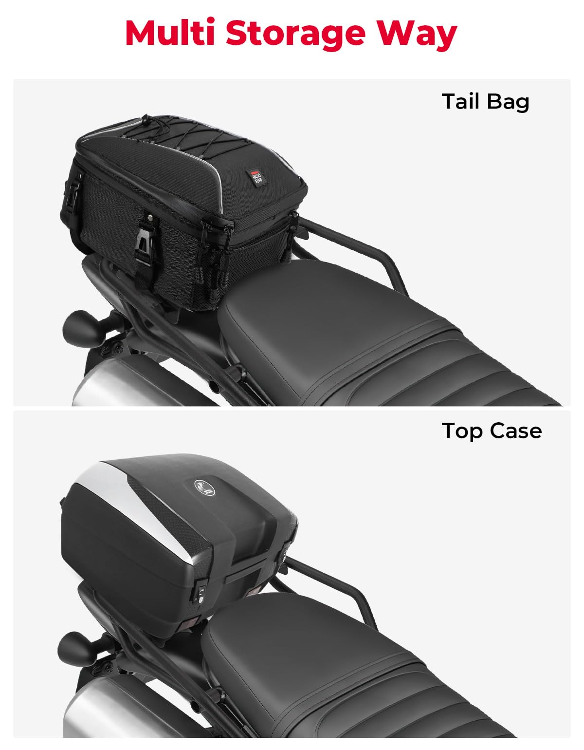 KEMIMOTO Rear Rack Luggage Compatible with SCL500 2025 2024 2023 Storage Rack Carrier Rear Tail Storage Rack