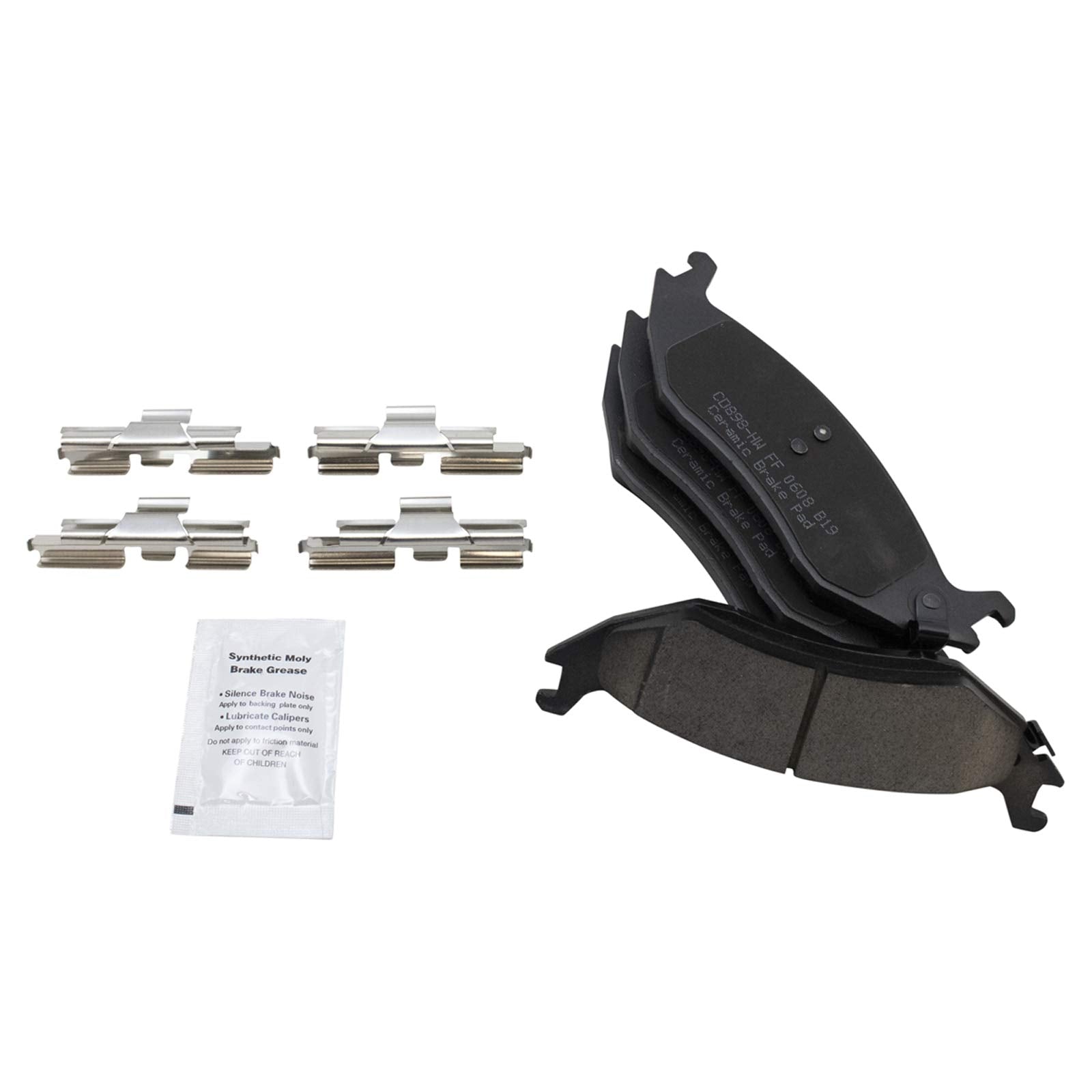 TRQ Rear Brake Pad & Rotor Kit Brake Pads Brake Rotor Ceramic Compatible with 2007-2009 Chrysler Aspen 2005-2009 Dodge Durango 2