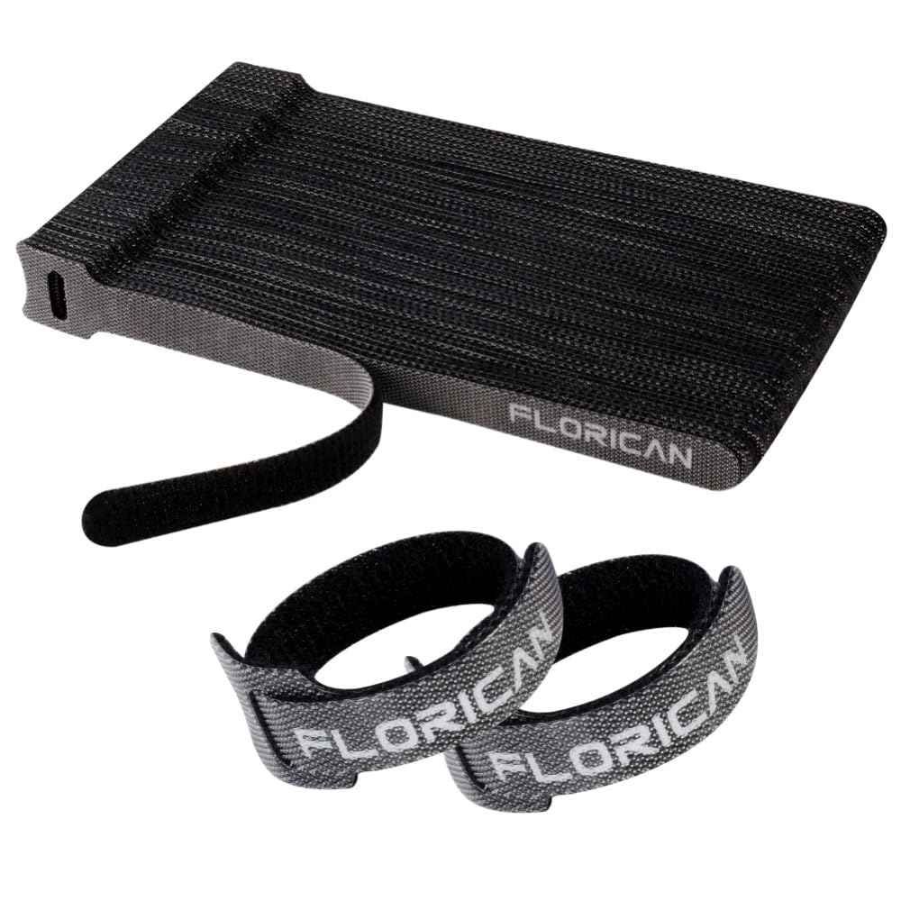 Florican Cable Organiser, Cord Management System For Pc, Tv, Home Theater, Speaker & Cables, Reusable Cable Organizer For Desk,