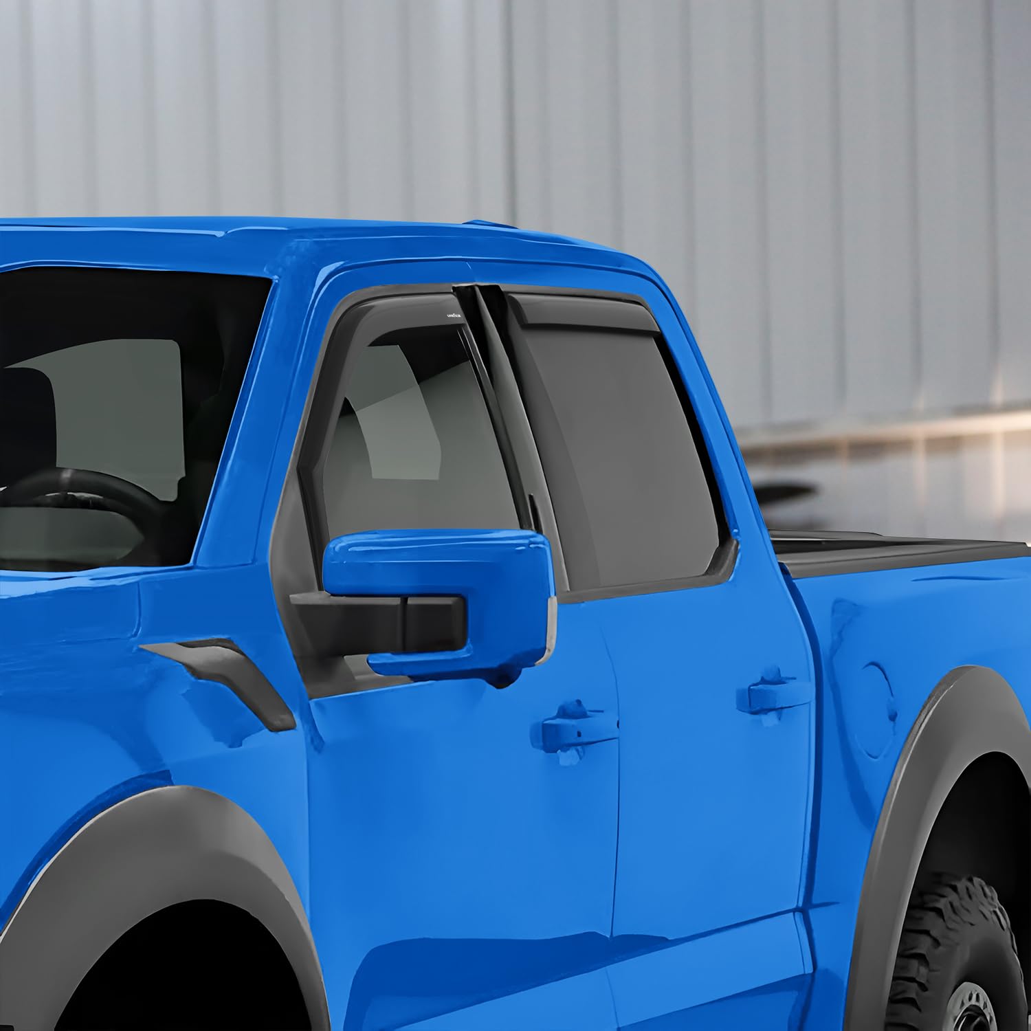 Goodyear Shatterproof In-Channel Window Deflectors For Ford F150 2021-2025 Supercrew, Rain Guards, Window Visors For Cars, Vent