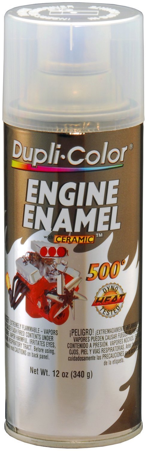 Dupli-Color De1636 Clear Top Coat Engine Enamel With Ceramic 12 Oz. Aerosol (6 Pack)