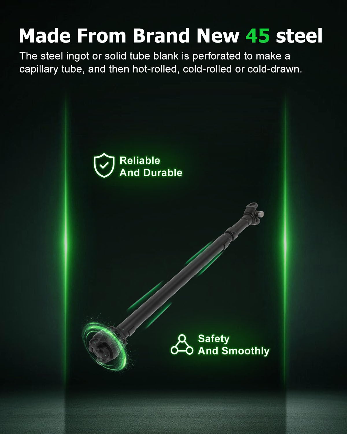 Scitoo?40.85''?Steel Front Driveshaft Assembly Drive Shaft Prop Shaft Compatible For Jeep Tj 1998-2002,For Jeep Wrangler 1997-20