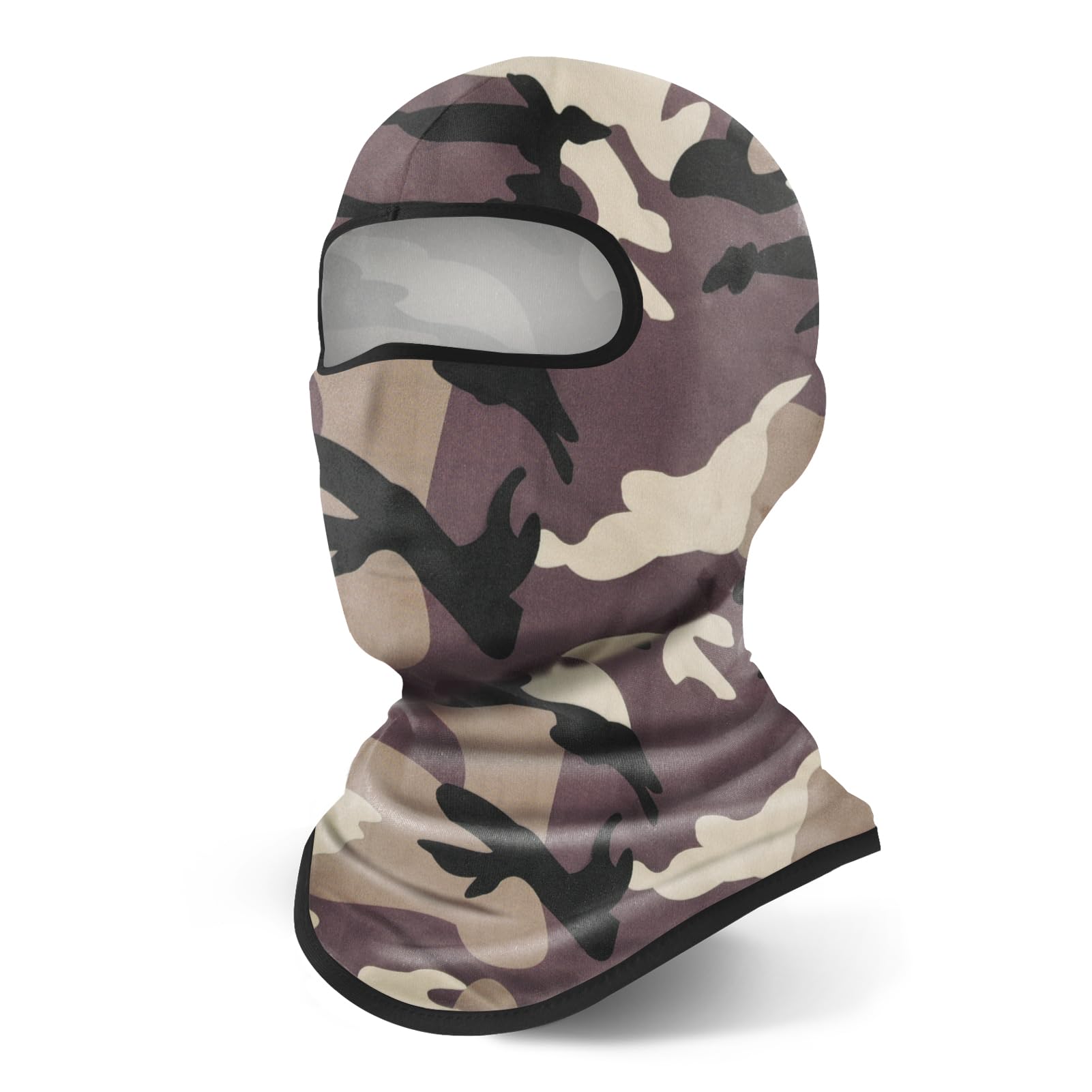 Yeslife Brown Ski Mask, Balaclava Face Mask For Men And Women, Skiing, Snowboarding, Motorcycle, Uv Protection & Wind Protection