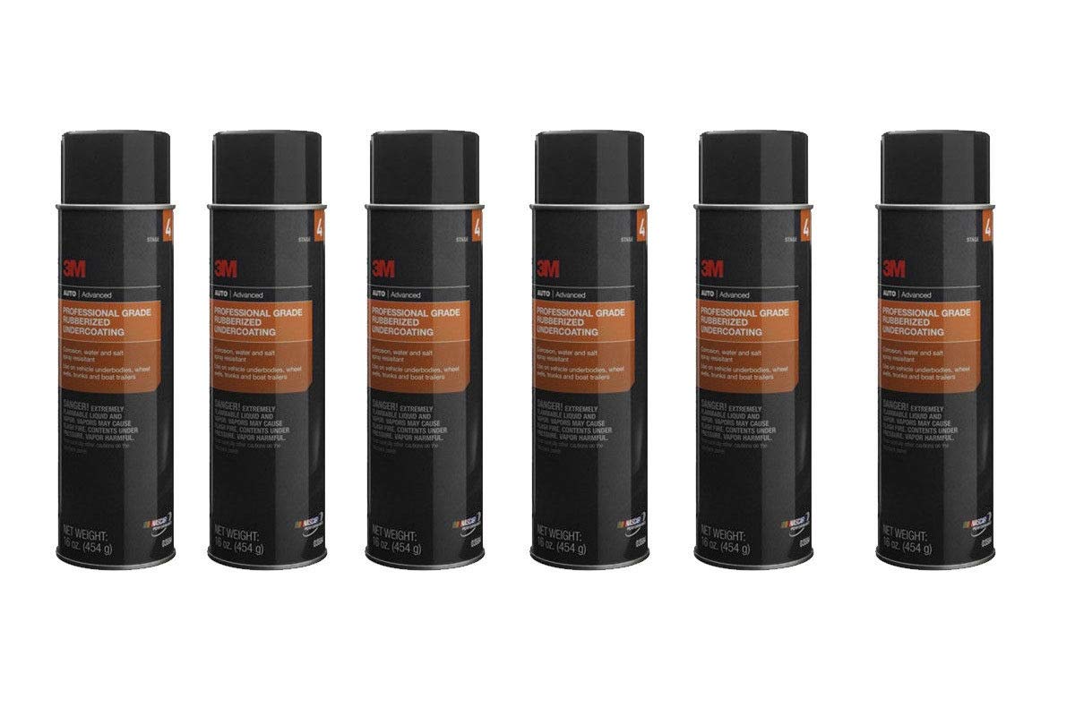 3M 3584 Professional Grade Rubberized Undercoating 6 16Oz Cans