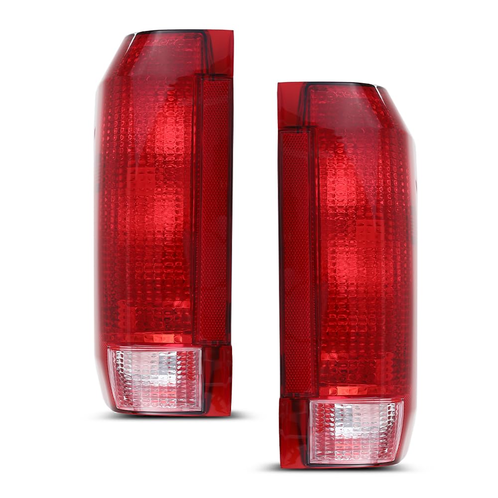 Pit66 Tail Lights Assembly Compatible With Ford Bronco F150 1990-1996/Fit Ford F250 F350 1990-1997 Left Driver And Right Passeng