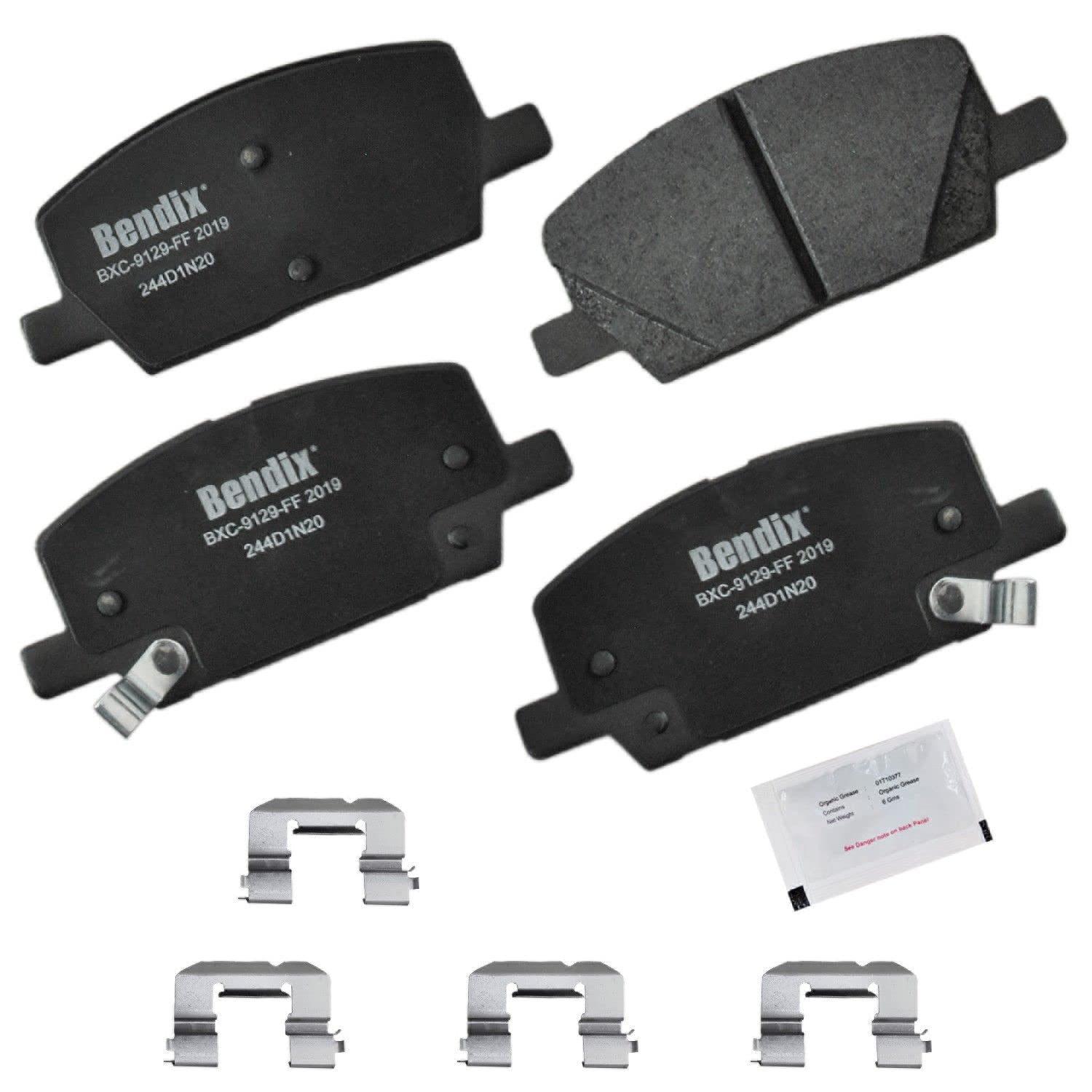 Bendix Priority1 Cfc2019 Ceramic Front Brake Pads For Buick Encore 2022-2018, Chevrolet Trax 2022-2018