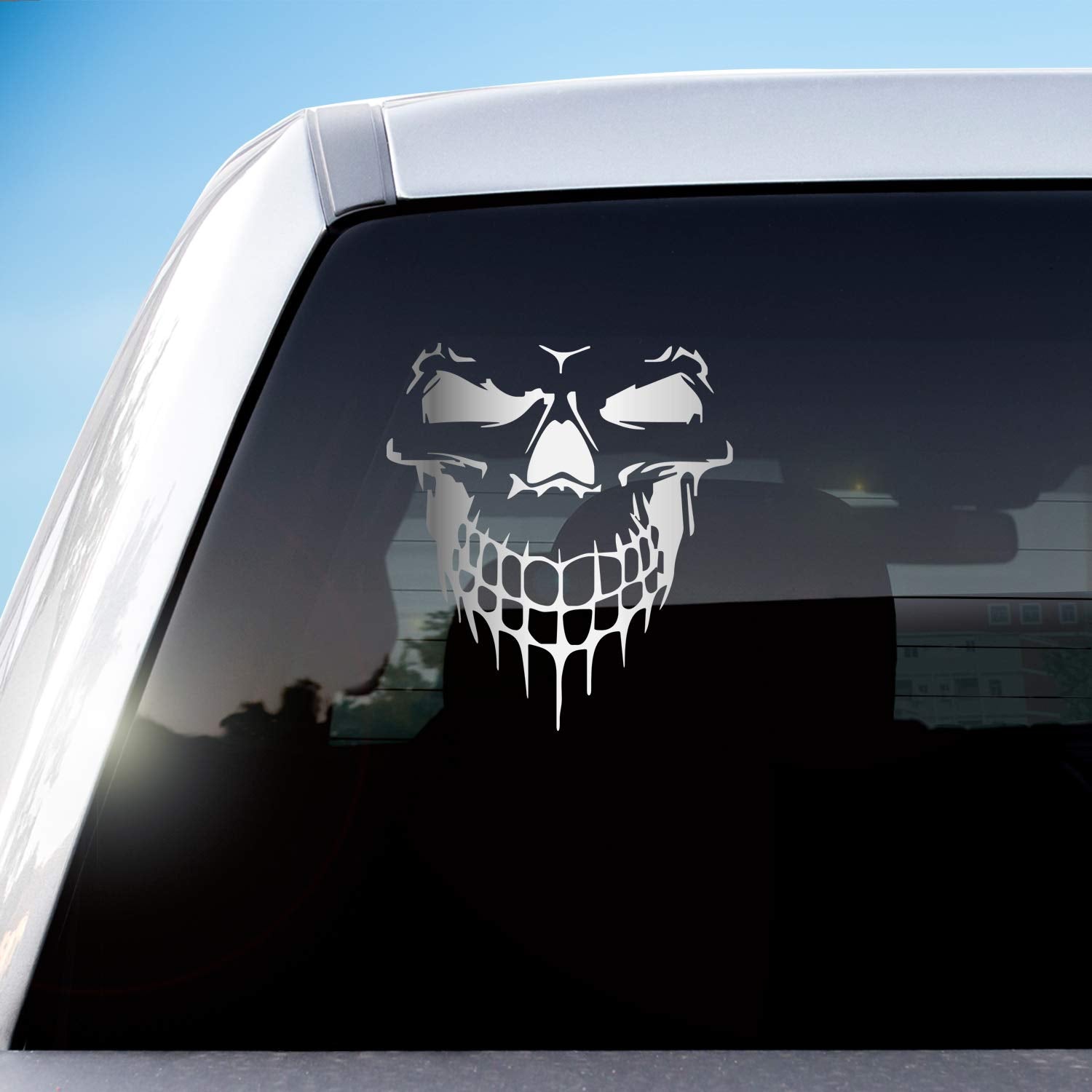 Hungmieh Car Hood Decal, Cool Skull Sticker For Truck, Suv, Motorcycle, Bicycle With 10 Options And 5 Sizes, 25 Inch Maximum, Gl