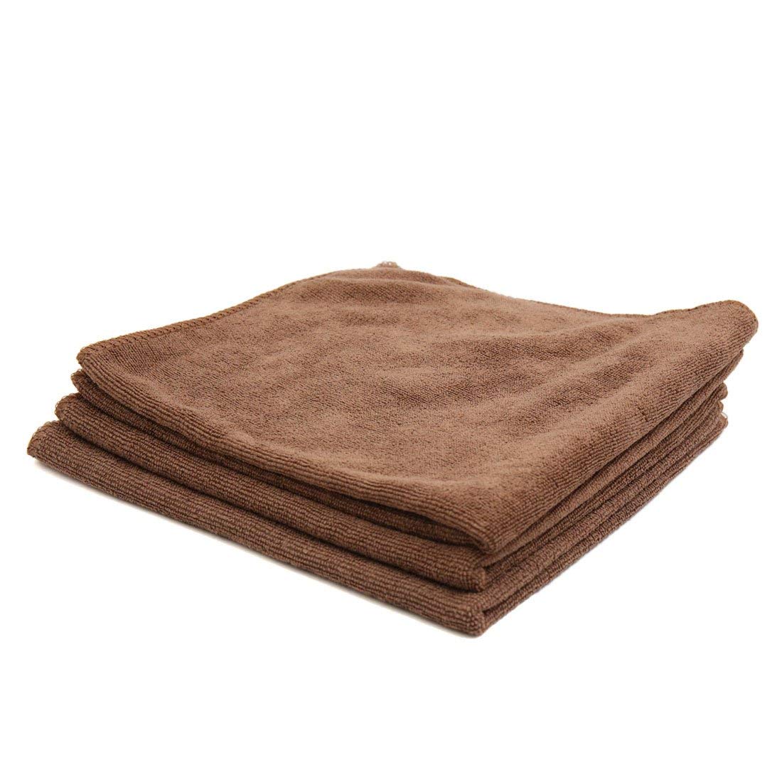 KTM Healthcare 3pcs 40 x 40cm 300GSM Microfibe Car Towel Drying Wash Cloth Coffee Color