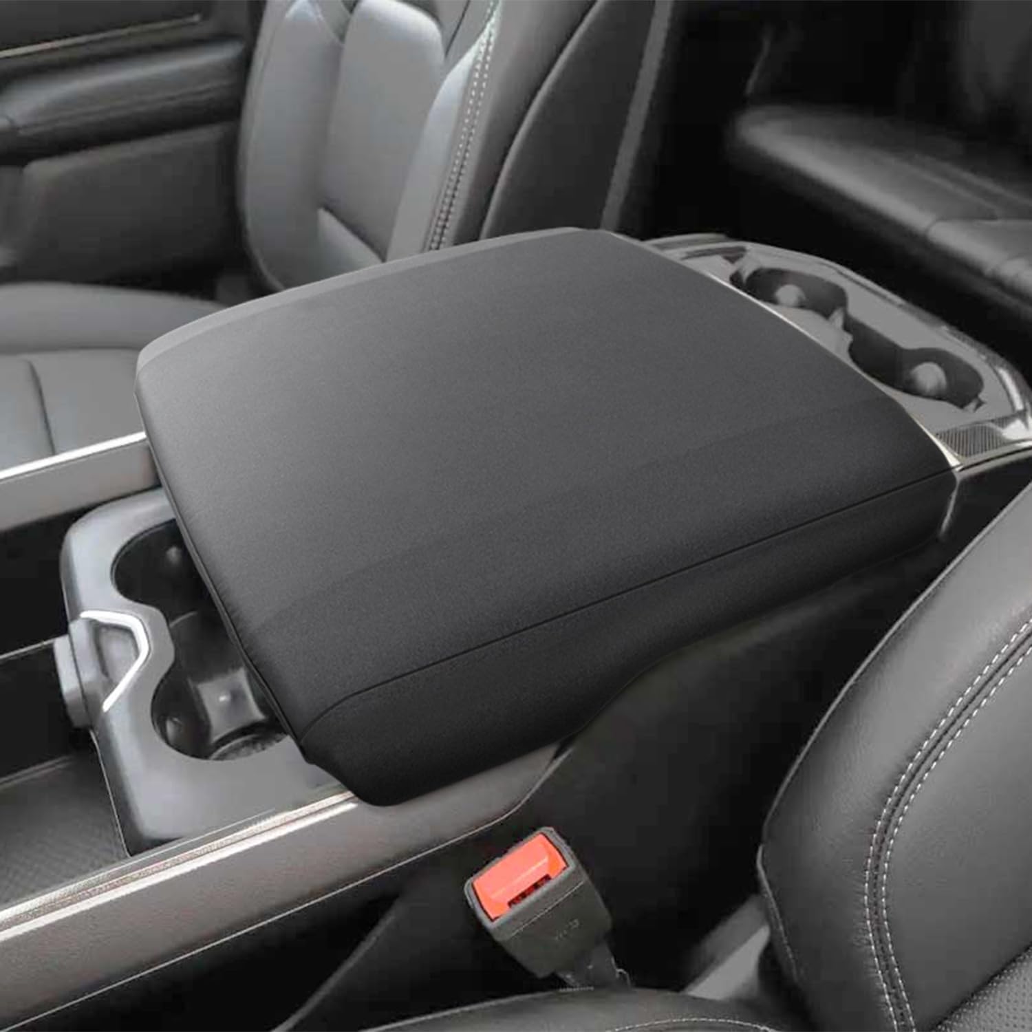 Pimcar Dodge Ram Center Console Cover, 2019-2024 2025 Ram 1500 2500 3500 Accessories Neoprene Armrest Cover Soft Cozy Protector