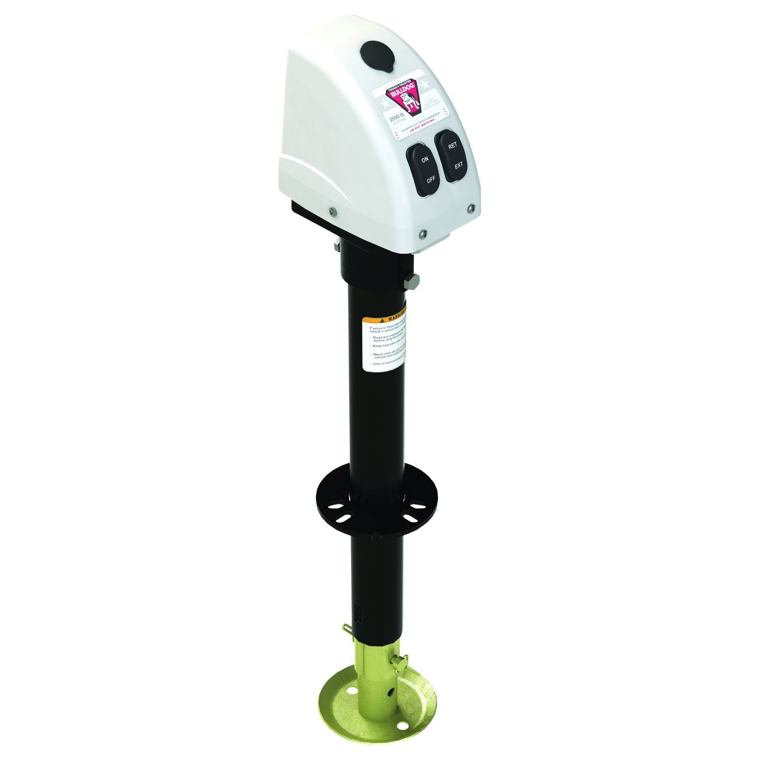 Bulldog 500188 White A-Frame Jack With Powered Drive, 3,500 Lbs.
