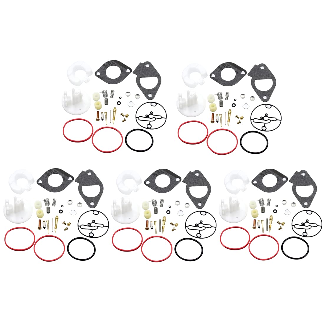 WaruiTT 796184 Carburetor Repair Kits for BS Master Overhaul Nikki Carbs 698787 699900 699521 792369 790032 (5Pack)