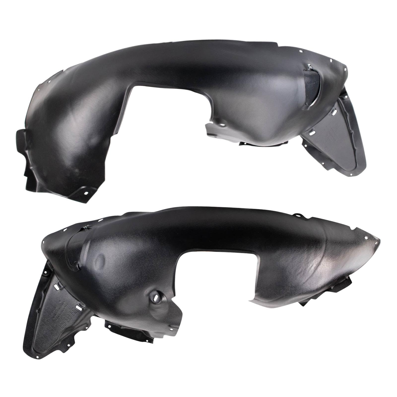Trq Front Inner Fender Liner Set Compatible With 2012-2015 Volkswagen Passat Vw1248123 Vw1249123