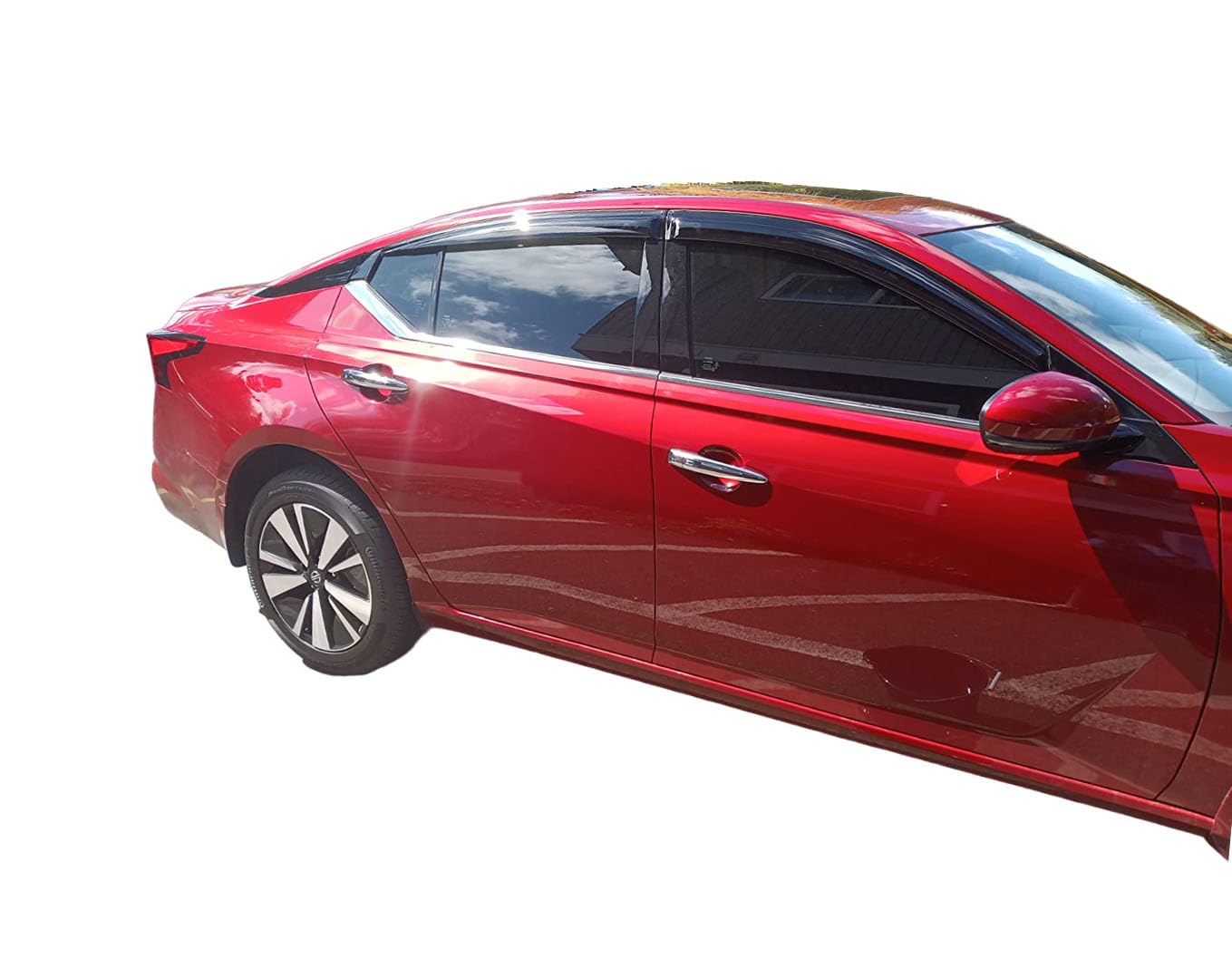 2019-2025 Tape-On Rain Guards For Nissan Altima Side Window Visor Deflectors Extra Thick Vent Shades S Sr Sv Sl L34 2019 2020 20
