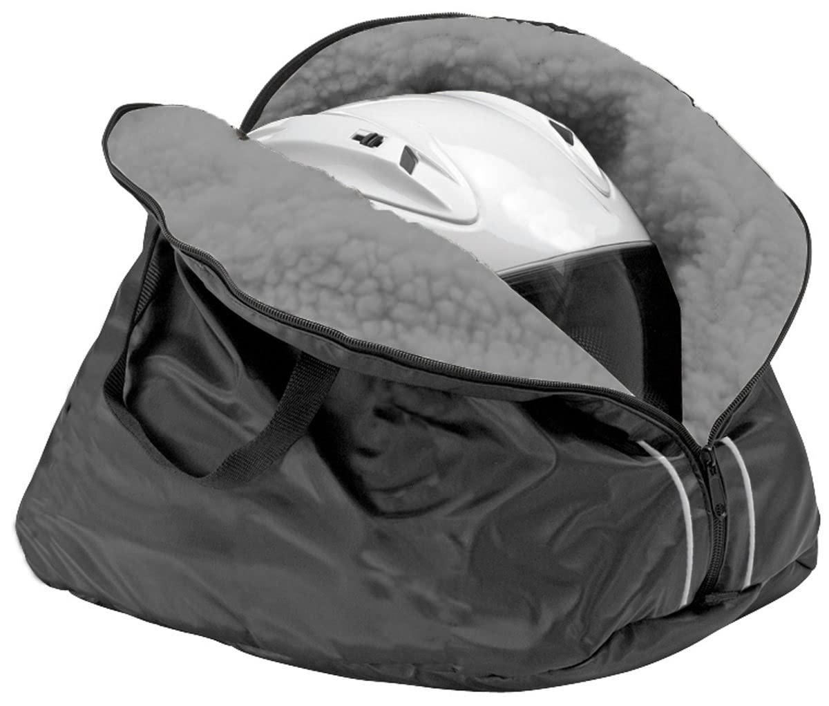 Ruihisong Helmet Bag,Helmet Storage Bag,Motorcycle Mx Helmet Bag With Silver Piping, Zipper, Carry Handle And Cashmere Lining