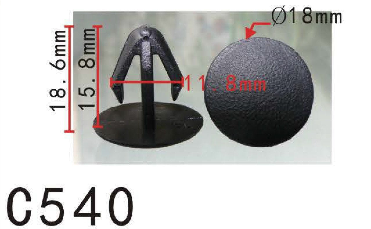 Autobahn88 Retainer Clip For Hood Insulation, Compatible With Honda, Toyota (Oem: 74842-659-0030, 90467-12078) (Pack Of 20)