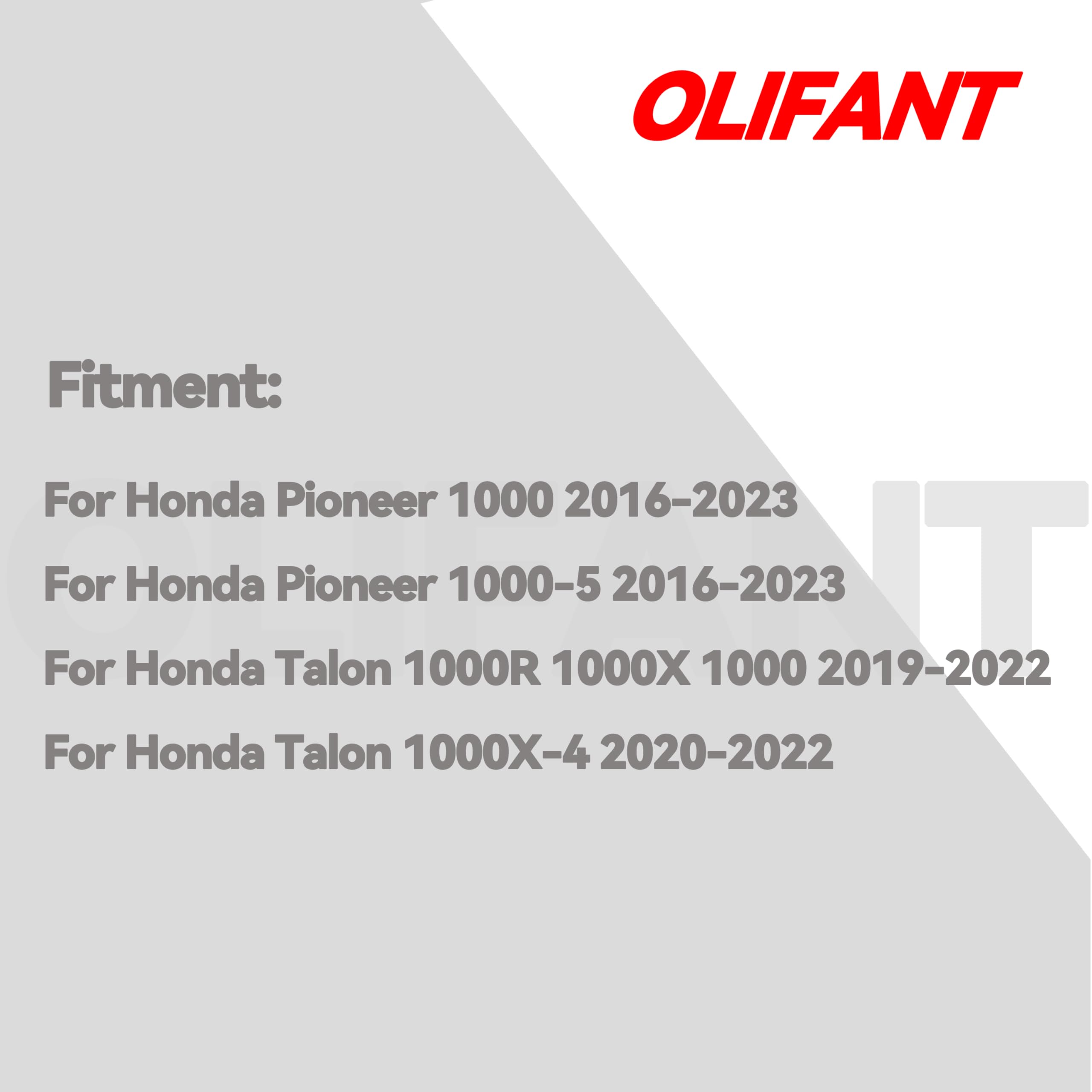 Front & Rear Brake Pads For Honda Pioneer 1000 1000-5 2016-2023/Honda Talon 1000 1000R 1000X 2019-2022 Ceramic Replaces 06451-Hl