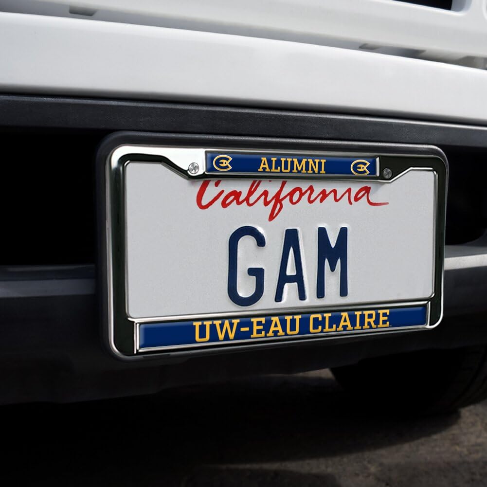 University of Wisconsin-Eau Claire Alumni Full Size Standard License Plate Metal Frame