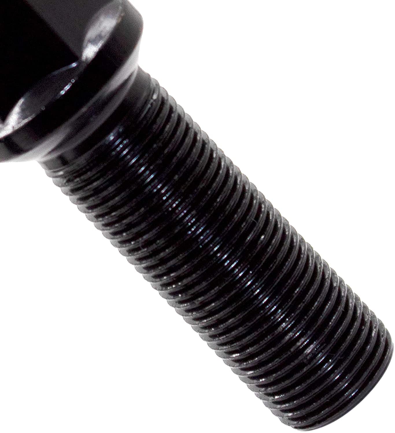 Wheel Accessories Parts Set Of 20 Black 14X1.5 Lug Bolts Locking Spline Conical Seat With 28 Mm Shank Length Small Diameter Lug