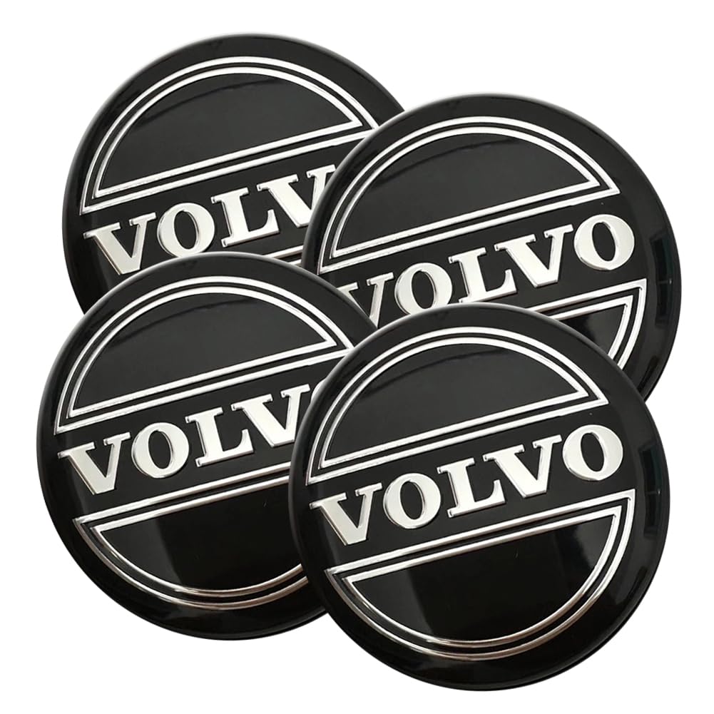 4PCS Wheel Center Caps for Volvo S90 S60 XC60 XC40 XC90 V40 V60 S60 S80, 65mm/2.55'' Car Wheel Hub Caps ABS Rim Center Hub Cover